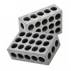 2 pièces appariés ultra précision 1-2-3 blocs 23 trous machine-outil de perçage croisé traité thermiquement