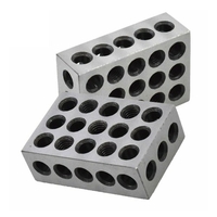 2 pièces appariés ultra précision 1-2-3 blocs 23 trous machine-outil de perçage croisé traité thermiquement
