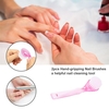 2 pièces Brosses À Ongles À Poignée À La Main Ongle Frotter Les Ongles D