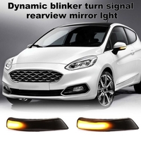 2 pièces clignotant dynamique LED aile latérale rétroviseur indicateur clignotant remplacement de la lumière pour Ford Fiesta Mk7 b-max 2008-2017