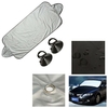 2 pièces couverture de protection de pare-brise avant automatique de voiture étanche Anti-UV antigel antigel avec ventouses