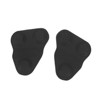 2 pièces de protection de vis de porte avant couvre garniture de remplacement noir pour Jeep Wrangler JL 2018-up
