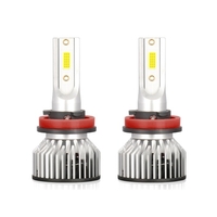 2 pièces H11 40W IP68 étanche voiture LED ampoules de phare LED lampe de conduite Kit de Conversion tout-en-un