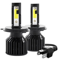 2 pièces H4 40W IP67 voiture LED ampoules de phare LED lampe de conduite Kit de conversion tout-en-un