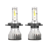 2 pièces H4 40W IP68 étanche voiture LED ampoules de phare LED lampe de conduite Kit de conversion tout-en-un