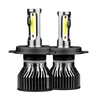 2 pièces H4 50W IP68 voiture LED ampoules de phare LED lampe de conduite Kit de conversion tout-en-un