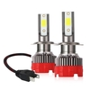 2 pièces H7 LED phares de moto 6000K 6000LM Super lumineux étanche LED voiture antibrouillard lumière blanche