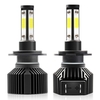 2 pièces IP68 étanche voiture LED ampoules de phare LED lampe de conduite Kit de Conversion tout-en-un H7 50W