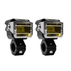 2 pièces moto projecteur avant LED feux de conduite 9000LM 90W 6000K phare 4 Mode feux de croisement