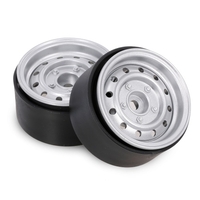 2 pièces métal 1.9 pouces moyeu de roue jante beadlock pour 1/10 RC voiture sur chenilles Compatible avec TRX4 SCX10 RC4WD Hsp Redcat Traxxas Tamiya Hpi AXIAL