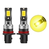 2 pièces P13W LED ampoules antibrouillard 3000K jaune 3000 Lumens 30W haute puissance LED antibrouillard DRL ampoules pour voitures camions