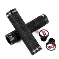 2 pièces poignée de vélo souple poignées de vélo poignées de vélo anti-dérapant guidon anti-dérapant poignées en caoutchouc absorbant les chocs guidon de vélo