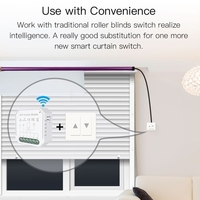 2 pièces Tuya WiFi Module de commutateur de rideau Intelligent Module de Modification de rideau à la maison dispositif de téléphone portable partage fonction de synchronisation APP télécommandes Compatible avec Alexa Google Home commande vocale