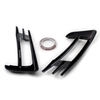 2 pièces voiture becquet avant antibrouillard couvercle garniture fibre de carbone antibrouillard sourcil oeil couvercle remplacement pour VW Golf MK7 2014-2017