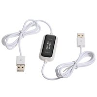2 ports USB KM Keyboard Mouse Switch Fichier Transfert de données Partager Link Cable