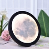 20 CM maison lune miroir maquillage miroir bois cadre luminosité réglable USB alimentation décor à la maison