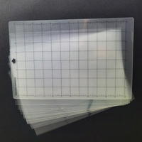 20 feuilles de pochoir vierges PCS 8x12 po avec tapis de découpe de remplacement 3 pcs Gridée sans glissement