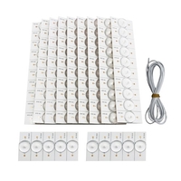 20 pièces 3V SMD perles de lampe avec filtre à lentille optique pour 32-65 LED TV réparation LED lumière bande pièces accessoires