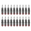 20 pièces Cartouche T-attoo Tubes N-eedles Main Poke Stérilisé N-eedle Accessoires Kit Ensemble T-attoo Fournitures pour Débutants Artiste Portable