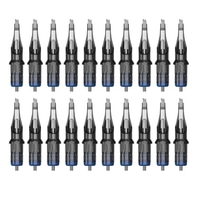 20 pièces Cartouche T-attoo Tubes N-eedles Main Poke Stérilisé N-eedle Accessoires Kit Ensemble T-attoo Fournitures pour Débutants Artiste Portable