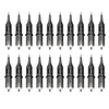 20 pièces Cartouche T-attoo Tubes N-eedles Main Poke Stérilisé N-eedle Accessoires Kit Ensemble T-attoo Fournitures pour Débutants Artiste Portable