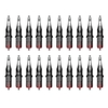 20 pièces Cartouche T-attoo Tubes N-eedles Main Poke Stérilisé N-eedle Accessoires Kit Ensemble T-attoo Fournitures pour Débutants Artiste Portable