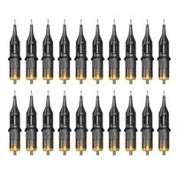 20 pièces Cartouche T-attoo Tubes N-eedles Main Poke Stérilisé N-eedle Accessoires Kit Ensemble T-attoo Fournitures pour Débutants Artiste Portable