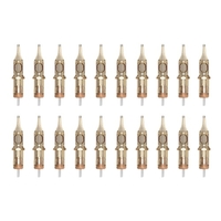 20 pièces Cartouche T-attoo Tubes N-eedles Main Poke Stérilisé N-eedle Accessoires Kit Ensemble T-attoo Fournitures pour Débutants Artiste Portable