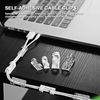 20 pièces pinces de câble auto-adhésives bureau usage domestique fil organisateur de bureau charge support de cordon de charge gestion