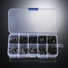 200 pcs Noir Allen Tête Socket Internal Hex Set Grub Vis Assortiment Tasse Point Vis Kit pour L
