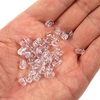 200 PCS Perles de Pêche Tranparent Double Croix Trou Perles Dur Clair Perles Ensembles Leurres de Pêche Dur Leurres
