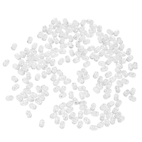 200 PCS Perles de Pêche Tranparent Double Croix Trou Perles Dur Clair Perles Ensembles Leurres de Pêche Dur Leurres