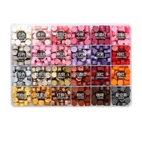 200 pièces perles de cire à cacheter perles de cire colorées avec boîte de rangement pour cachet de cire cartes de timbre enveloppes lettre invitations de mariage emballage scellage décoration projets d