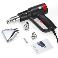 2000W industriel rapide chauffage pistolet à air chaud LCD numérique à température contrôlée haute qualité Handheld Heat Blower électrique réglable température pistolet à chaleur outil