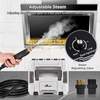 2000W Nettoyeur vapeur portable haute température sous pression Machine de nettoyage vapeur sans réservoir et vapeur robuste pour cuisine salon salle de bain voiture