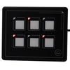 2019 Nouveau panneau de commutateur de bouton 12v 24v 6 Film de goupille Étanche IP66 Contrôle de circuit universel avec PPTC avec câble USB et boîtier de commande à membrane pour camion Marine Jeep voiture ATV UTV SUV