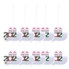 2020 ornements de noël quarantaine famille de 2 arbre de noël suspendus ornements père noël bonhomme de neige bricolage nom décorations pour enfants fête de famille