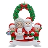 2022 arbre de noël pendentif bricolage souhaits manuscrits bonhomme de neige a survécu à la famille résine suspendue ornement nouvel an décor à la maison