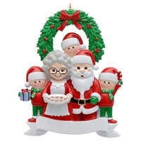 2022 arbre de noël pendentif bricolage souhaits manuscrits bonhomme de neige a survécu à la famille résine suspendue ornement nouvel an décor à la maison