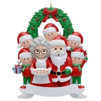 2022 arbre de noël pendentif bricolage souhaits manuscrits bonhomme de neige a survécu à la famille résine suspendue ornement nouvel an décor à la maison