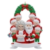 2022 arbre de noël pendentif bricolage souhaits manuscrits bonhomme de neige a survécu à la famille résine suspendue ornement nouvel an décor à la maison