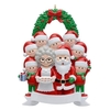 2022 arbre de noël pendentif bricolage souhaits manuscrits bonhomme de neige a survécu à la famille résine suspendue ornement nouvel an décor à la maison