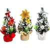 20CM Arbre de Noël Mini Décorations de Noël de bureau Décorations de Noël bricolage pour enfants