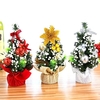 20CM Arbre de Noël Mini Décorations de Noël de bureau Décorations de Noël bricolage pour enfants