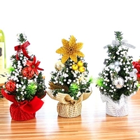 20CM Arbre de Noël Mini Décorations de Noël de bureau Décorations de Noël bricolage pour enfants