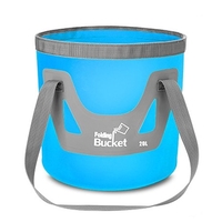 20L Collapsible Water Bucket Folding Bucket Water Storage Container for Camping Hiking Traveling Fishing Washing