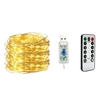20M 200 lumières USB chaîne lumière fil de cuivre blanc chaud 8 modes télécommande décoration d