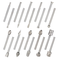 20PCS 3mm HSS CNC Rotary Bavures Set Outils Dossier fraise de gravure Bits pour Drilling Boiserie électrique meuler