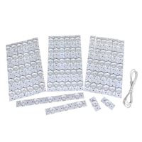 20PCS 3V SMD Lampe Perles avec Lentille Optique Fliter Concave Lentille Filtre Bandes pour 32-65 LED TV Réparation Led Light Strip Pièces Accessoires