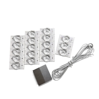 20PCS 3V SMD Lampe Perles avec Lentille Optique Fliter Concave Lentille Filtre Bandes pour 32-65 LED TV Réparation Led Light Strip Pièces Accessoires